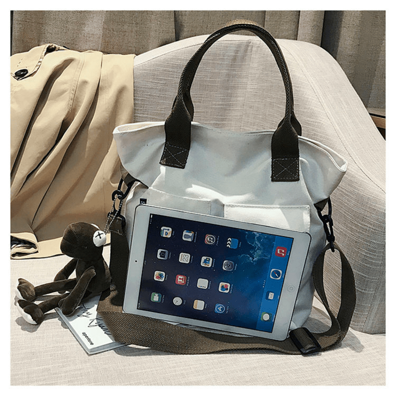 Canvas Hand Tote Bag Large Capacity Shoulder Bag