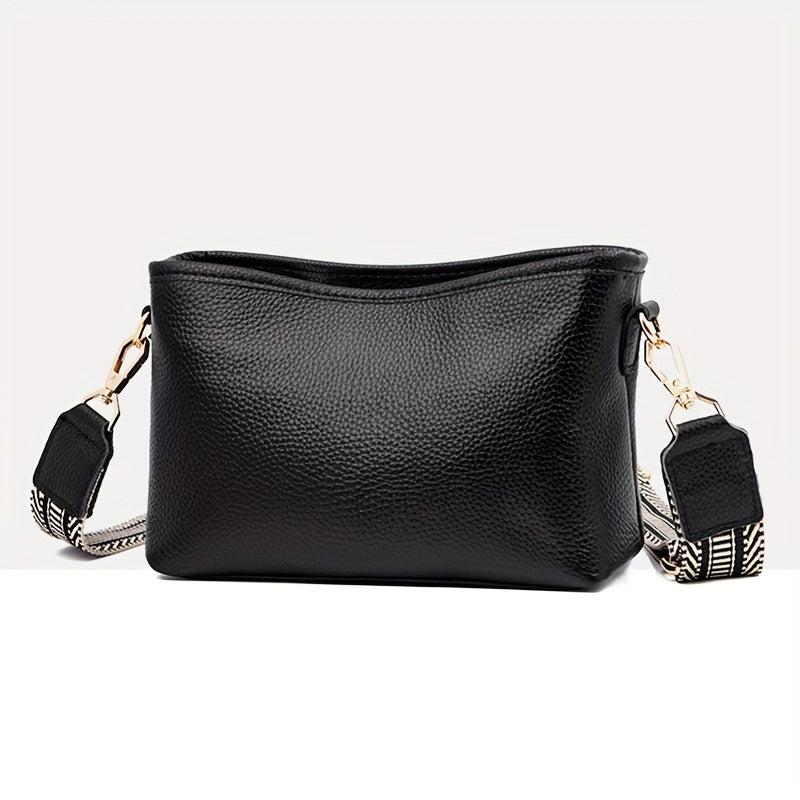 Solid Square Shoulder Bag Vintage Crossbody