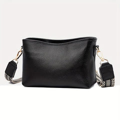 Solid Square Shoulder Bag Vintage Crossbody