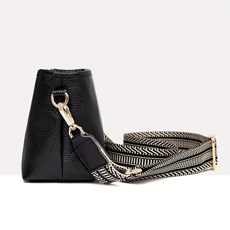 Solid Square Shoulder Bag Vintage Crossbody