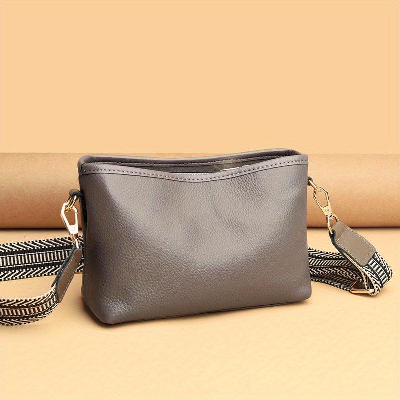 Solid Square Shoulder Bag Vintage Crossbody