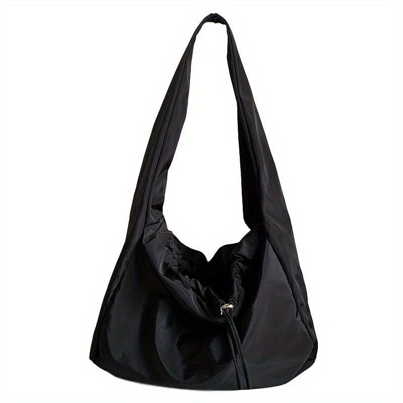 Nylon Drawstring Crossbody Bag Large Capacity Shoulder Bag