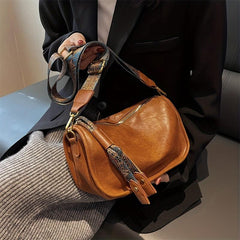 Retro Style Crossbody Bag Graphic Pattern Strap Shoulder Bag