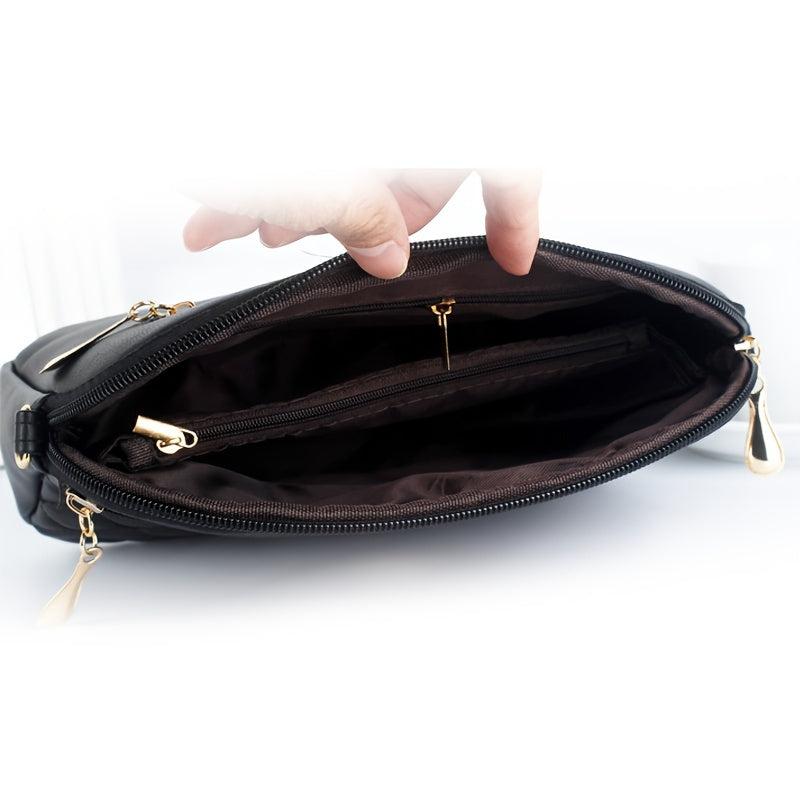 Classic Daisy Embroidery Shoulder Bag All Match Crossbody Bag