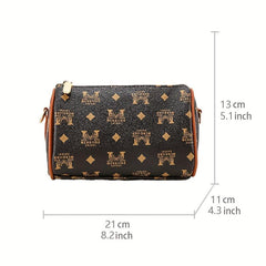 Retro Pattern Shoulder Bag Classic Crossbody Boston Bag