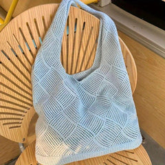 Summer Beach Hollow Hobo Bag Large Capacity Tote Bag Women's Casual Shoulder Bag