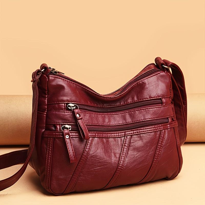 Women's Striped Shoulder Bag Large Capacity Crossbody