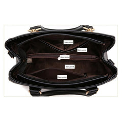 Floral Embroidery Satchel Bag Women's Office Purse