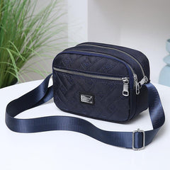 Quilted Nylon Crossbody Bag Layer Shoulder Phone Bag Women's Casual Handbag