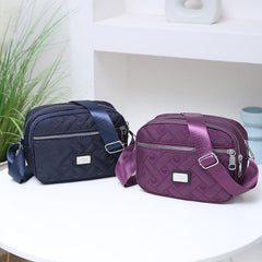 Quilted Nylon Crossbody Bag Layer Shoulder Phone Bag Women's Casual Handbag