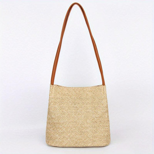 Boho Straw Bag Woven Beach Tote for Travel