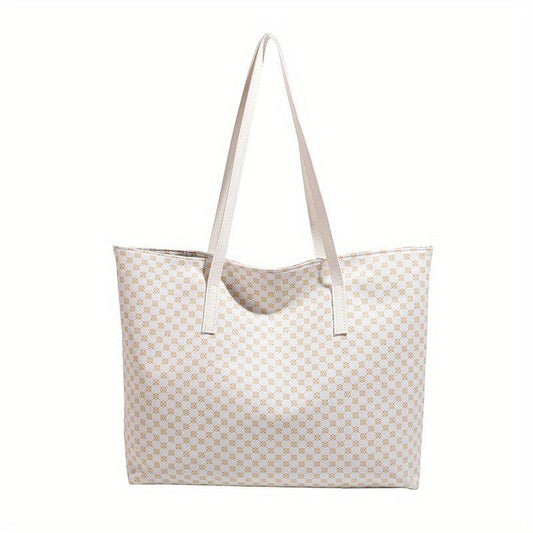 Vintage Geometric Pattern Shoulder Bag for Work