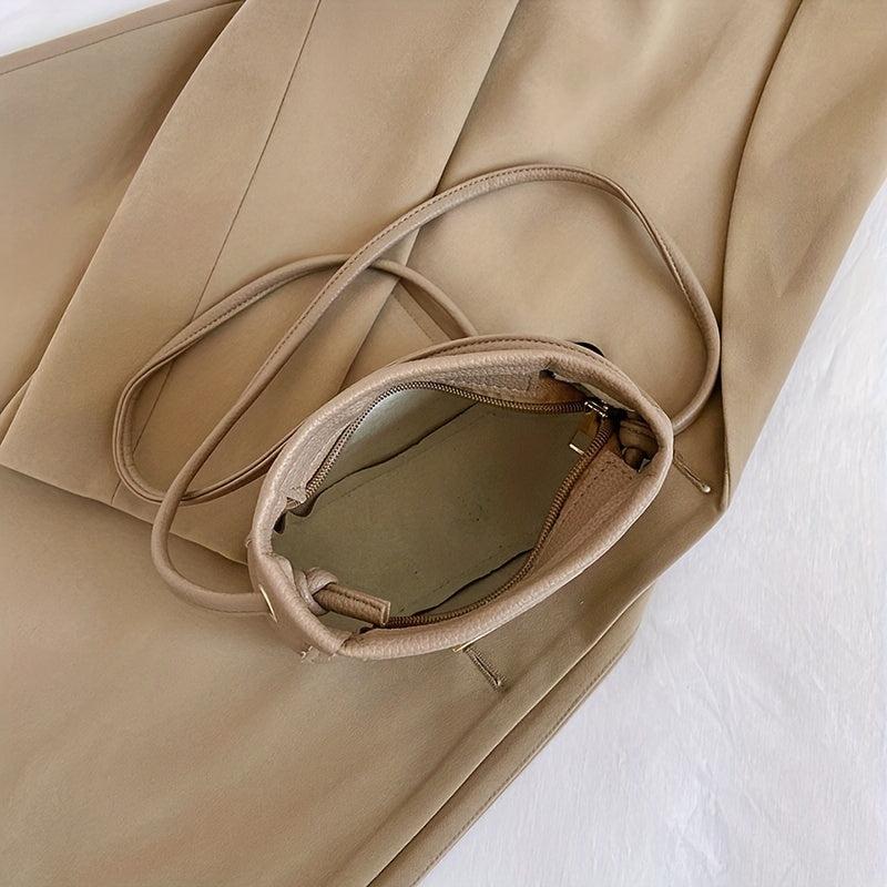 Colorblock Small Shoulder Bag Casual Crossbody Bag With Clutch Pouch