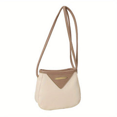 Colorblock Small Shoulder Bag Casual Crossbody Bag With Clutch Pouch