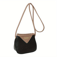 Colorblock Small Shoulder Bag Casual Crossbody Bag With Clutch Pouch