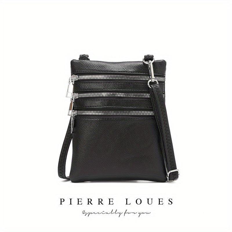 Minimalist Solid Square Crossbody Bag