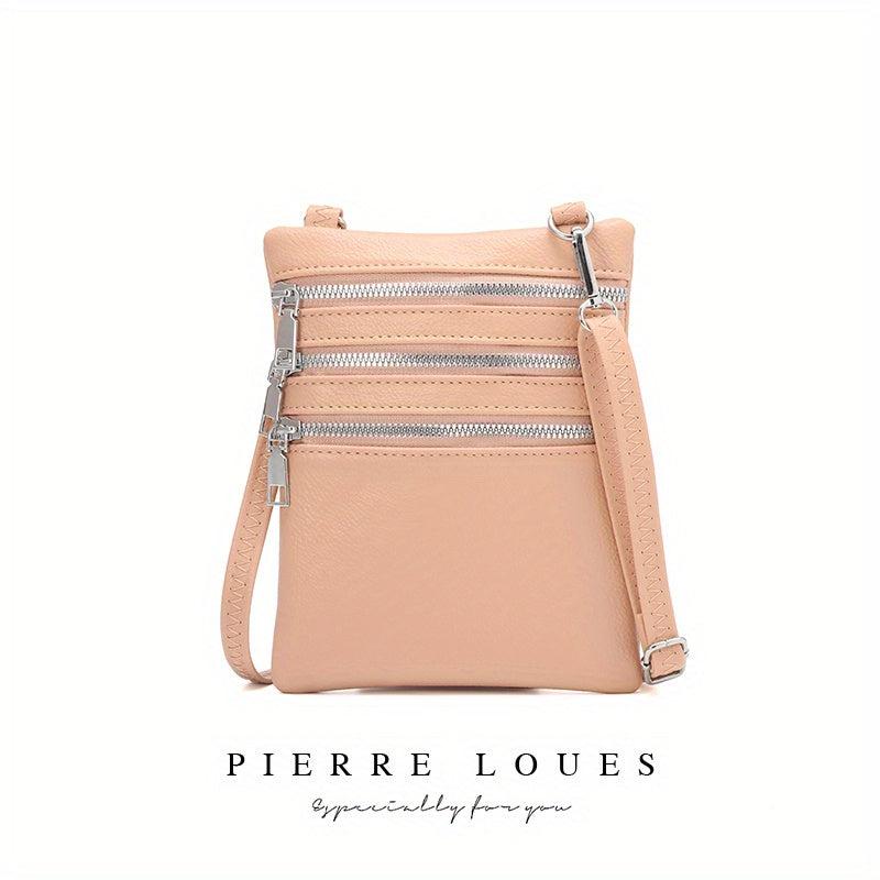 Minimalist Solid Square Crossbody Bag