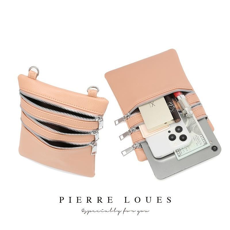 Minimalist Solid Square Crossbody Bag