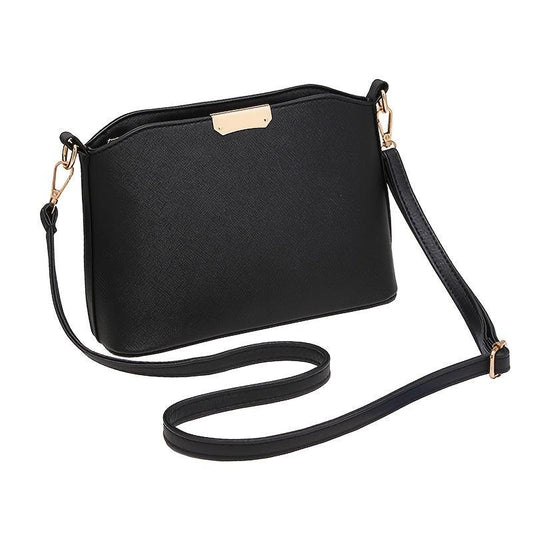 Metal Decor Bucket Bag Casual Zipper Shoulder Purse Crossbody Bag
