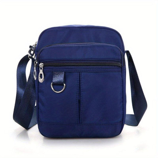 Zipper Square Crossbody Bag Lightweight Messenger Bag