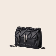 Geometric Embossed Shoulder Bag Quilted Crossbody Casual Handbag