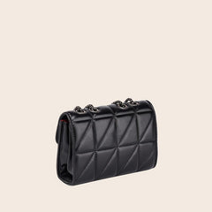 Geometric Embossed Shoulder Bag Quilted Crossbody Casual Handbag