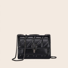 Geometric Embossed Shoulder Bag Quilted Crossbody Casual Handbag