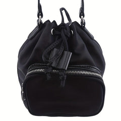 Vintage Canvas Bucket Bag Drawstring Crossbody Bag Casual Shoulder Bag Purse