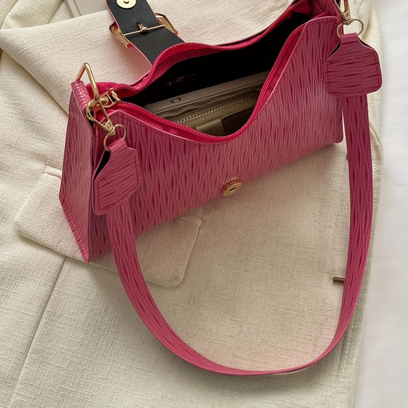 Niche Baguette Bag Solid Underarm Bag
