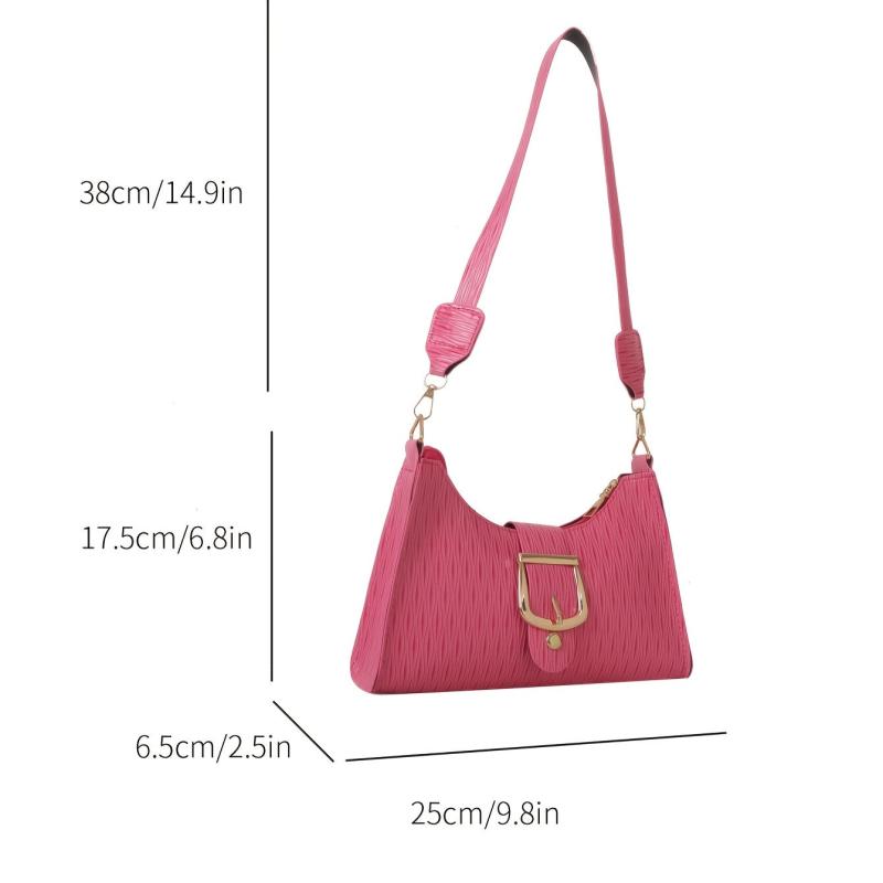 Niche Baguette Bag Solid Underarm Bag