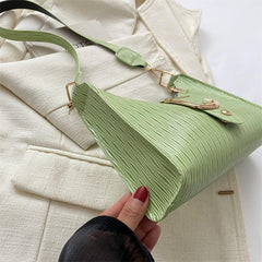 Niche Baguette Bag Solid Underarm Bag