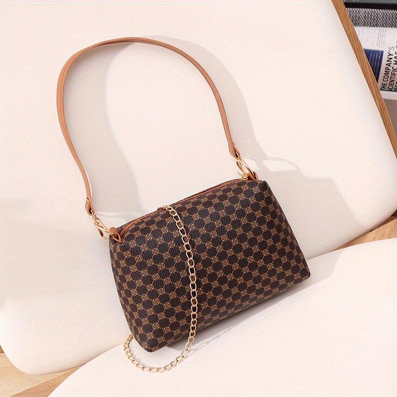 Vintage Square Shoulder Bag Classic Women's Handbag