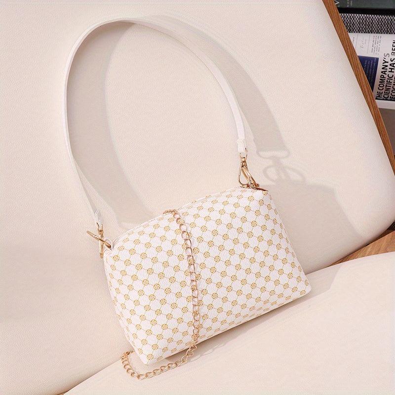 Vintage Square Shoulder Bag Classic Women's Handbag