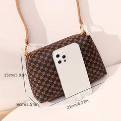 Vintage Square Shoulder Bag Classic Women's Handbag