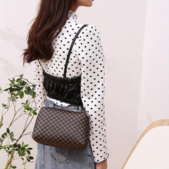 Vintage Square Shoulder Bag Classic Women's Handbag