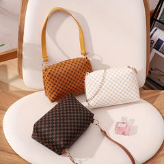 Vintage Square Shoulder Bag Classic Women's Handbag