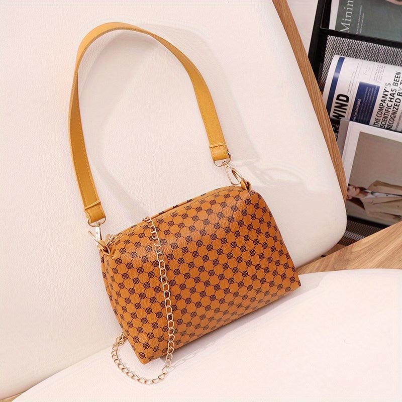 Vintage Square Shoulder Bag Classic Women's Handbag