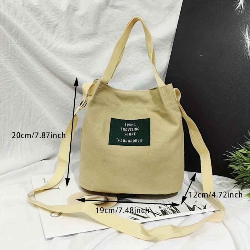 Canvas Crossbody Bag Handle Shoulder Bag