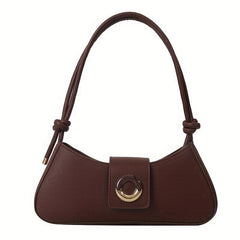 Metal Donut Decor Underarm Bag All Match Solid Shoulder Bag