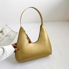 Minimalist Solid Underarm Bag Stylish Armpit Bag All Match Shoulder Bag