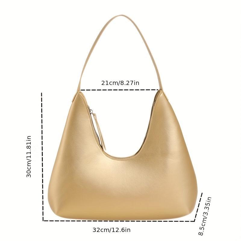 Minimalist Solid Underarm Bag Stylish Armpit Bag All Match Shoulder Bag