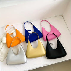 Minimalist Solid Underarm Bag Stylish Armpit Bag All Match Shoulder Bag