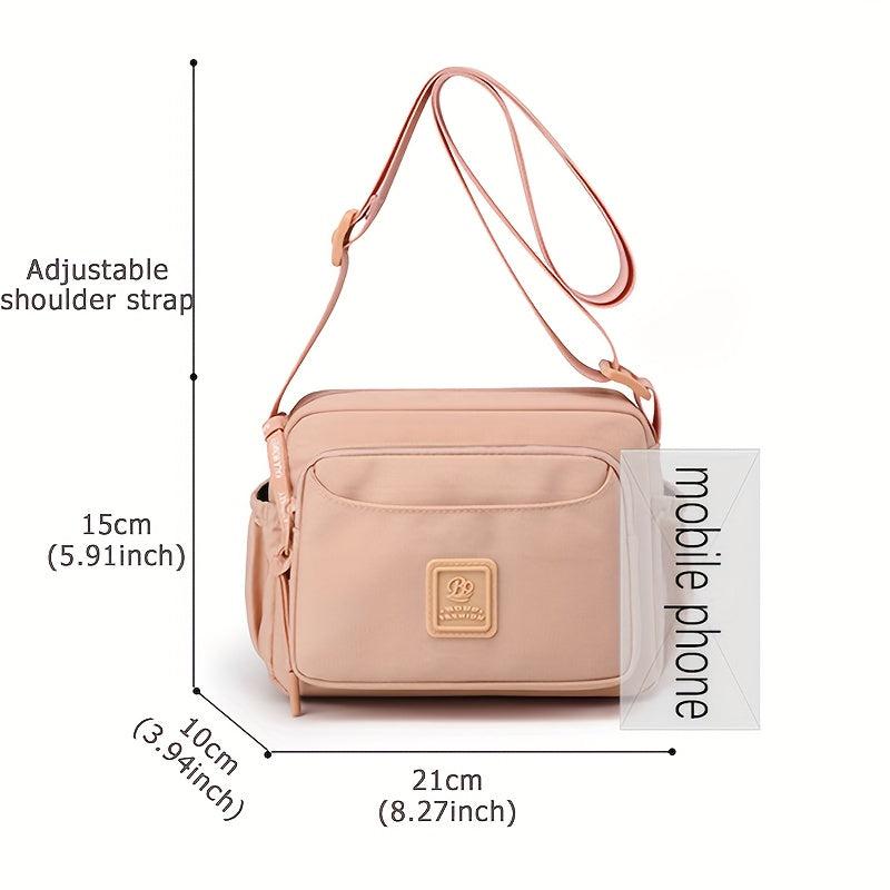 Casual Nylon Crossbody Bag Layer Shoulder Bag For Women Travel