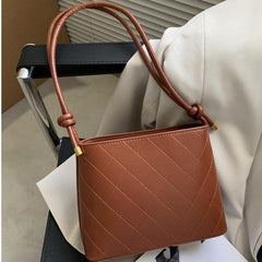 Vintage Plaid Pattern Tote Bag Retro Handbag