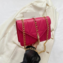 Quilted Crossbody Bag Flap Shoulder Bag Women Casual Handbag