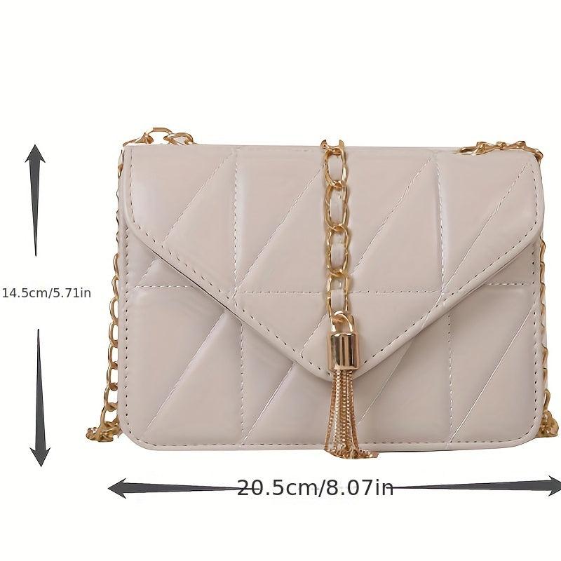 Quilted Crossbody Bag Flap Shoulder Bag Women Casual Handbag