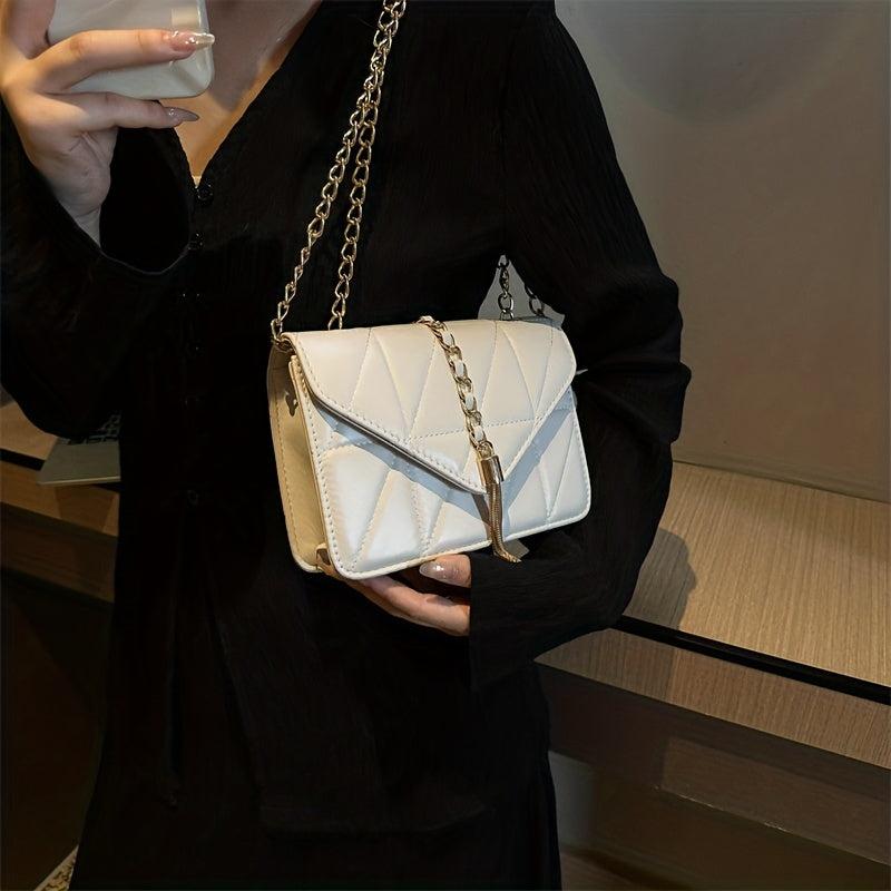 Quilted Crossbody Bag Flap Shoulder Bag Women Casual Handbag