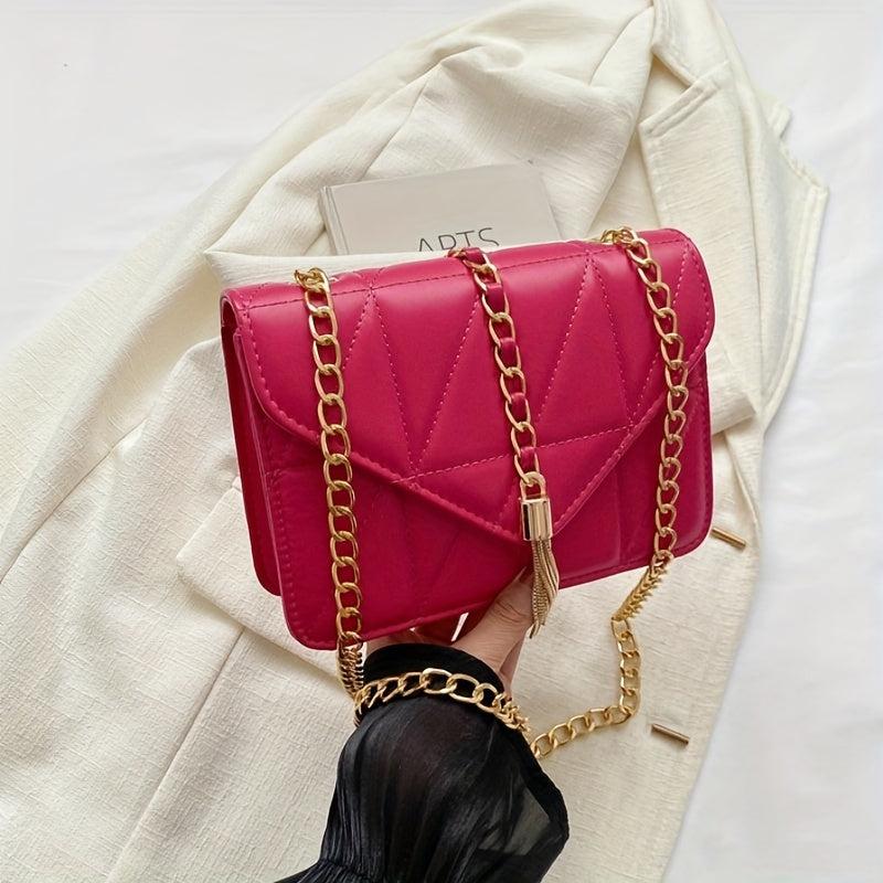 Quilted Crossbody Bag Flap Shoulder Bag Women Casual Handbag