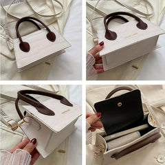 Crocodile Embossed Small Crossbody Bag