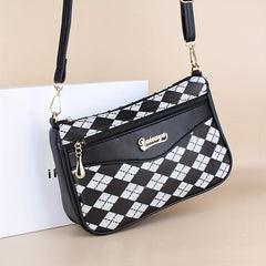 Classic Rhombus Pattern Shoulder Bag Women's Crossbody Bag